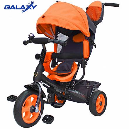 Велосипед 3-х колесный Galaxy Лучик Vivat, цвет – оранжевый 